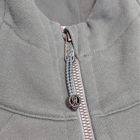 Lululemon Scuba Full-Zip Hoodie Dark Forest Olive Green Womens 10 Jacket Workout - Picture 6 of 6